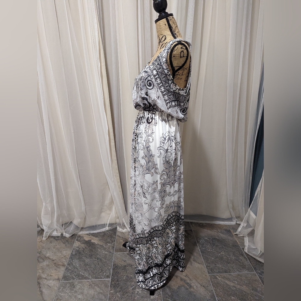 Style & Co gray pattern Maxi dress - Picture 7 of 7